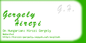 gergely hirczi business card